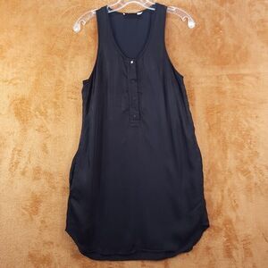 ALEXANDER WANG Womens Dress Size 4 Black Pullover Shift Sleeveless Tank Pockets